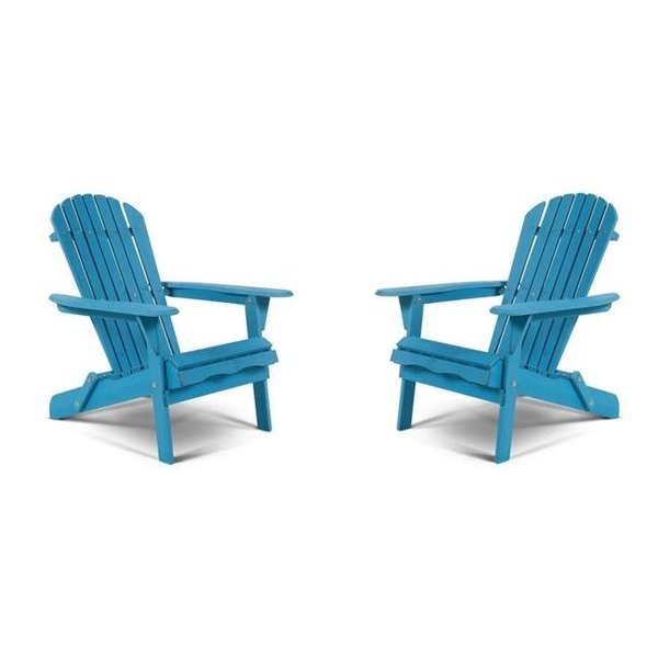 W Unlimited W Unlimited SW1912SBSET2 Oceanic Adirondack Chair; Sky Blue - Set of 2 SW1912SBSET2